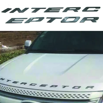 Auto styling Argintiu/gri Grafit Pentru Ford Crown Victoria Police Interceptor 3D INTERCEPTOR Fix Litere Emblema, Insigna Autocolant
