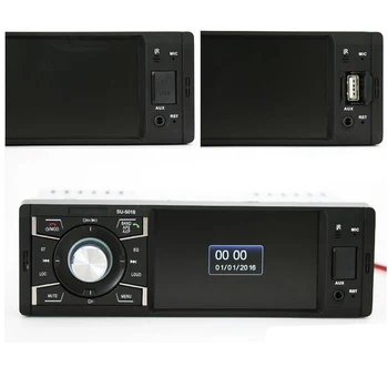 Autoradio bluetooth car audio player auto tuner radio 1 DIN cu HD Ecran Digital FM MP3 MP4 Player Imagine Inversă SD USB Încărcător