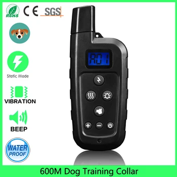 Baterie reîncărcabilă de Formare de Câine Guler de Șoc de la Distanță 600m Bip Vibrații șoc de formare guler