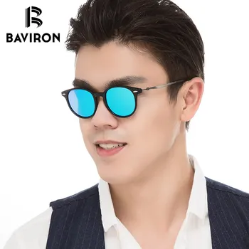 BAVIRON 2018 ochelari de Soare Unisex Polarizate Similare din Lemn Oval Ochelari de Soare Retro Design de Brand UV400 Ochelarii de Condus pentru Femei/Bărbați