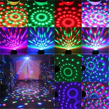 BEIAIDI Control Vocal Magic Ball RGB Led Efect de Scena Lămpi Cu Telecomanda Petrecere Disco Club DJ Lumina Laser Proiector Lumina de Scena