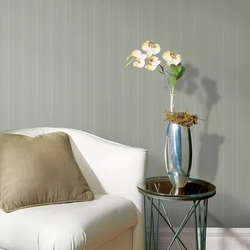 Beibehang Modern, simplu minimalist, tapet dormitor, cameră de zi cu TV de perete de fundal dungi verticale verzi tapet 3d roll