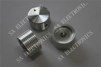 [BELLA]Aluminiu Aluminiu Argintiu potențiometru gaura de buton 6.4 MM capac 25MMX15MM--10buc/lot