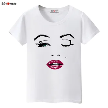 BGtomato Marilyn Monroe T-shirt femei originalitate topuri personlity camasa de Bună calitate, haine de brand hot vânzarea tees