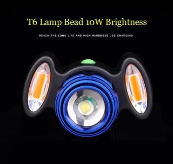 Bicicleta NOUA lampă Lampă față incarcator USB Biciclete accesorii Biciclete echipamente de munte lampă Lumină puternică Lanternă