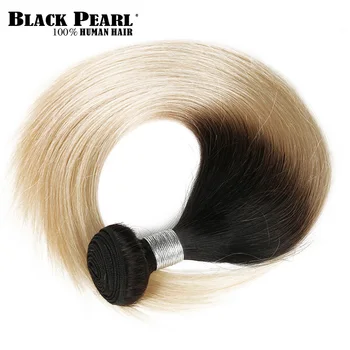 Black Pearl Pre-Colorate Ombre Păr Uman Pachete 4PC Remy apoi drept Extensii de Par Ombre Blond a Părului Brazilian Țese Pachete