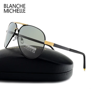 Blanche Michelle Nouă bărbați ochelari de soare polarizat brand de lux 2017 Aviației soare ochelari pentru Conducere de Înaltă Calitate UV400 Ochelari de sex Masculin