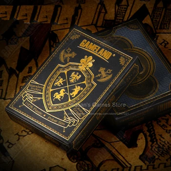 Blazon de Aur Plastic Carti de Joc Aurit Placat cu Aur Largă de Cărți 88*63mm italiană Cărți de Poker