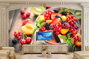 Boabe de Cireșe Fructe de Zmeura Alimentare imagini de fundal,restaurant, cafenea, sala de mese, living tv de perete de bucătărie personalizate 3d picturi murale