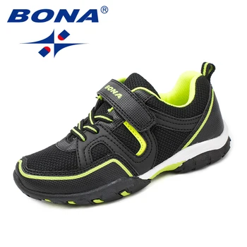 BONA New Sosire Clasice Stil pentru Copii Pantofi Casual Cârlig & Bucla de Baieti Pantofi de Jogging în aer liber Adidași Lumina Rapid, Transport Gratuit