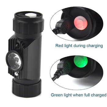 BORUiT 3W Mini IR Senzor Faruri Inducție USB Reîncărcabilă Far Camping Lanterna de Vanatoare Lanterna de Cap cu Baterie 18650