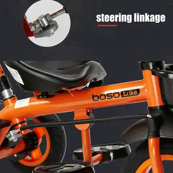BOSO simplee copil tricicleta cu spate reglabil ghidon, practic copilul bicicleta copil walker cu cadru de otel