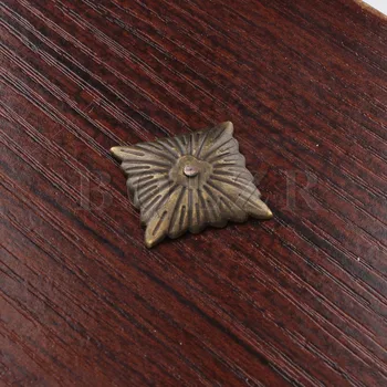 BQLZR 100buc Bronz Antic Pătrat Cuie Tapiterie Ținte Știfturi Știfturi de Epocă