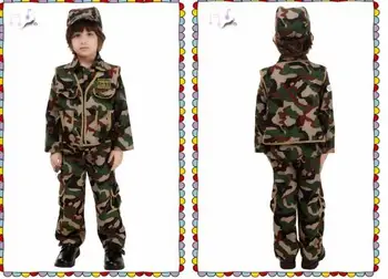 Băieții Forță Specială Haine Armata Costum Copii de vânzare fierbinte rol de Camuflaj Uniforma de Halloween Carnaval Copii Cosplay