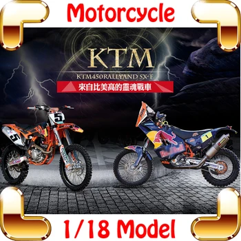 Cadou de Anul nou KTM 1/18 Model de Motocicleta de Colectie Jucarii Auto Motor Decor turnat Mini Model la Scară Motocicleta Băieți Prezent