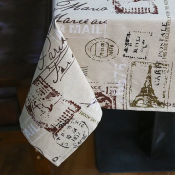 Cafea de Papadie in Masa Stil Țară Turnul Eiffel de Imprimare Multifuncțional Dreptunghi Capac de Masă față de Masă