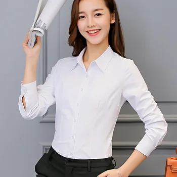 Camasa alba Femei Îmbrăcăminte Bluza cu Maneci Lungi Tricou coreean mătase Cămașă Casual roz de Moda de Top de îmbrăcăminte de sex feminin