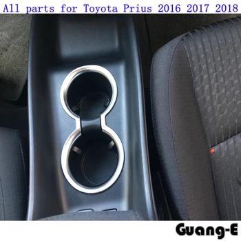 Cantitate mare de mașini stick-abs cromat interior Schimbare de mijloc Stand Padele cupa lampa de echipare cadru 1buc pentru Toyota Prius 2016 2017 2018