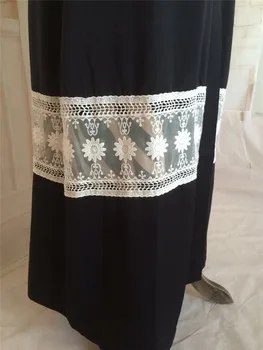 Casual Musulman Dantelă Rochie Maxi Deschide Abaya Cardigan Lung Halat De Rochii Tunica Kimono Jubah Orientul Mijlociu Ramadan Arabe Islamice Îmbrăcăminte