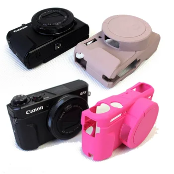 Cauciuc siliconic Camera de Caz Capacul Sac Pentru Canon Powershot G7X Mark 2 G7X MarkII G7X II G7X2 G7XII Camera