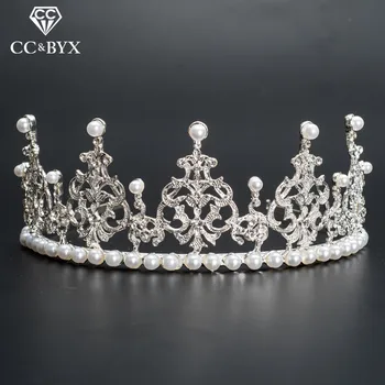 CC Coroane, Diademe, Bentițe de Cristal Pearl Nunta Accesorii de Par Pentru Femei Logodna Mirese Petrecere Moda Bijuterii Cadouri 080