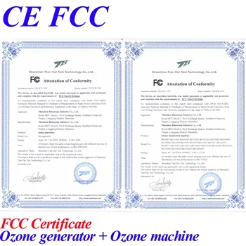 CE EMC FCC, LVD 110/220 v mini acasă ozonizer purificator de aer
