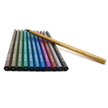 CHENYU. 12 din Lemn Marco Metal de Culoare Lapis de cor Profissional Creioane Pentru Școala de Papetarie Creioane colorate Pentru Desen Birou