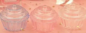 Clar Mini Suport Tort Cupcake Favoarea Cutie De Bomboane De Nunta De Ziua Recipient De Plastic De Petrecere A Trata Cutii De Alimente Favorizează Ambalaj Cadou