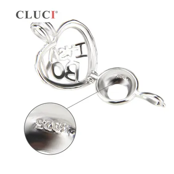 CLUCI Argint 925 dragoste Cușcă în formă de Pandantive pentru perle, Bijuterii en-gros Accesorii 3pcs, e UN BĂIAT de Personalitate farmec