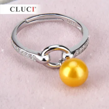 CLUCI Design NOU Inel Reglabil, Bague Bijuterii de Argint Sterlină Femei Inel de nunta Accesoriu cu zirconiu, bijuterii fine diy