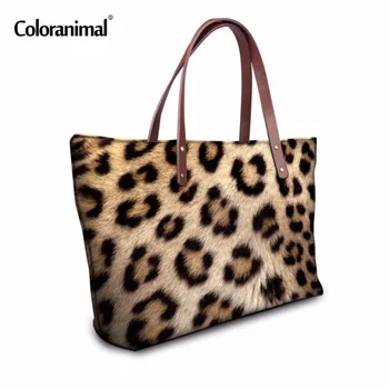 Coloranimal Brand de Moda pentru Femei Geanta Leopard cu Dungi de Imprimare Doamnelor Saci de Messenger sex Feminin Capacitate mare de Umăr, Sac de zi cu Zi