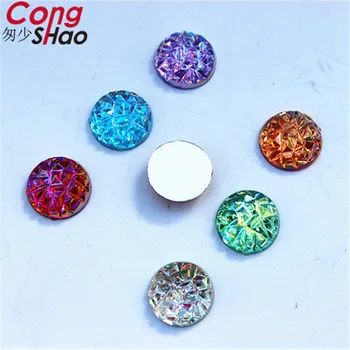 Cong Shao 300PCS 10mm Rotund Strasuri Acrilice aplicatiile Flatback Margele Strass Pietre de Cristal Pentru Haine Decoratiuni Artizanat CS48