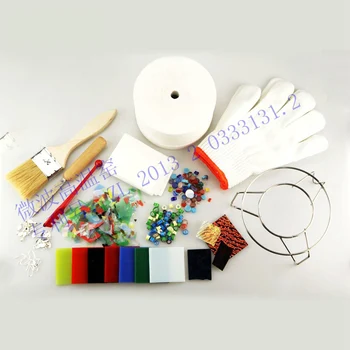 Constatările de bijuterii Cuptor Instrumente de Artă Confetti Pahar de Fuziune Modele Diy Bijuterii Pandantive din Sticlă Cu Confetti Sticlă Consumabile 5bags Vândut