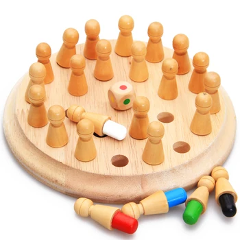 Copii Montessori Copil Jucărie din Lemn de Memorie în curs de Dezvoltare de a Concura Șah de Învățare de Învățământ Preșcolar de formare Brinquedos Juguets