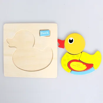 Copilul din Lemn de Puzzle mai multe stiluri Multistrat Animale Puzzle-uri Copilul Inteligenta Jucării Educative pentru copii cadouri pentru copii
