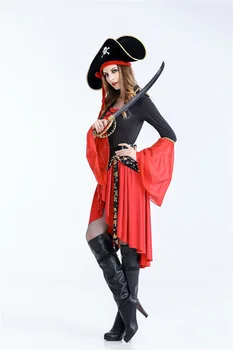 Costum De Pirat Pentru Femei Adulți Halloween Costume De Carnaval Fantasia Rochie Fancy Piratii Din Caraibe Cosplay Costum
