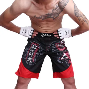 Craniu de Imprimare pantaloni Scurți, Trunchiuri de Box MMA Luptă Liberă pantaloni Scurți Boxer Muay Thai Pretorian Pantaloni Muay Thai, Jiu-Jitsu pantaloni Scurți