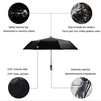 Creative Pliere Umbrela Mare și Puternic Moda Vânt Bărbați Blând Pliere Complet Automat Ploaie de Înaltă Calitate Umbrela de salvare a vietii