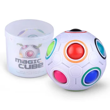 Creative Sferice de Fotbal Magic Cube Viteza de Minge Curcubeu Puzzle-uri pentru Copii de Învățare de Învățământ Jucării pentru Copii Cadouri
