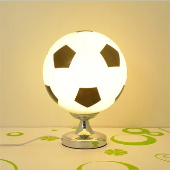 Creatoare de Moda Moderne de Sticlă de Fotbal, Baschet Dia 25cm Led E27 Lampă de Masă pentru Dormitor, Camera Copiilor Lumină Reglabil 1334