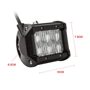 CREK 1 buc Negru 4 Inch 30W 2550LM 5D Impermeabil LED Lumina de Lucru Bar Lampa Pentru Vehicule 4WD ATV Off-road SUV