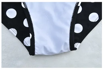 Căpăstru-O Singură Bucată De Costume De Baie 2018 Plus Dimensiune Costume De Baie Femei Vintage Retro Print Polka Dot Costume De Baie Beach Purta Costum De Înot