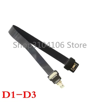 D Micro HDMI de sex Masculin la Cablu de Extensie 1080P pentru Telefonul mobil, tableta, camera FPC FPV MICRO HDMI CABLU
