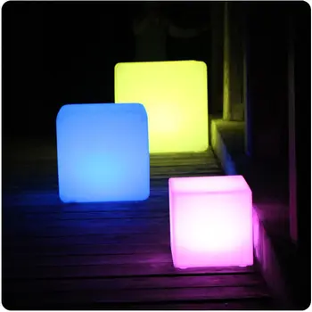 D10,D13,D15,20cm RGBW culoare reîncărcabilă iluminate cub Impermeabil Decorative led cub de iluminat, transport Gratuit 1 buc
