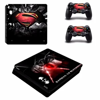DC Superman Decal PS4 Slim Piele Autocolant Pentru Sony PlayStation 4 Console si Controllere PS4 Slim Piei Autocolant Vinil