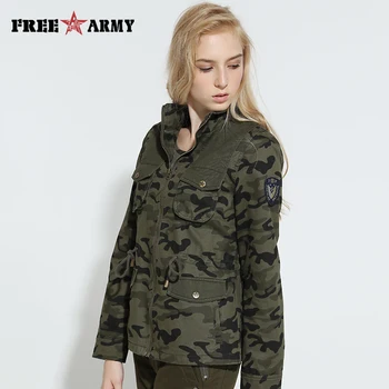 De Brand Nou Jacheta de Toamna Îmbrăcăminte exterioară pentru Femei Casual Jacheta Camuflaj Haina cu Glugă Plus Dimensiunea Militară Paltoane Și Jachete Wgs-8611C