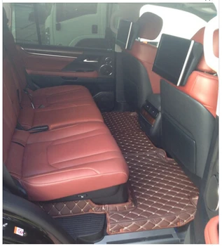 De bună calitate! Special covorase + portbagaj covoraș pentru Lexus LX 570 7 locuri 2017 impermeabil covoare pentru LX570 2016-2008,transport Gratuit