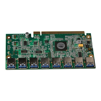De la 1 la 8 PCIe Miner Mașină de placa Grafica prelungitor PCI-E 16X rândul 8 Port USB3.0 Carduri de Expansiune PCIE Riser Card BTC LTC ETH