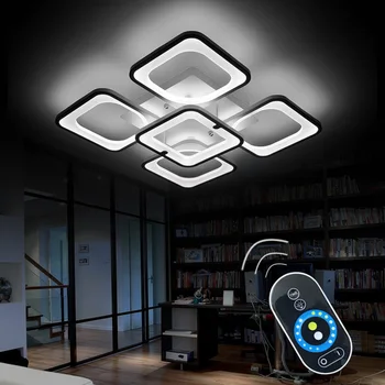 De la distanță Modern LED lumini plafon fixare pentru dormitor, sufragerie acrilice abajur reglabile pentru 15-25 de metri