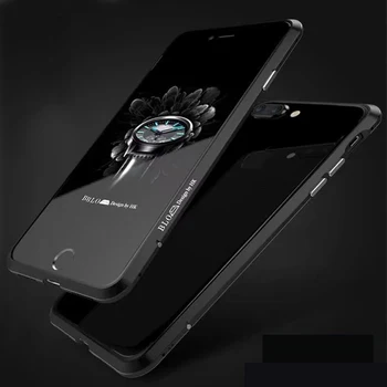 De lux de Brand Original BOBYT Aluminiu Metal Bumper Pentru iPhone 8 /8 Plus Caz Coloana Forma, Cu Cadru de Metal Buton